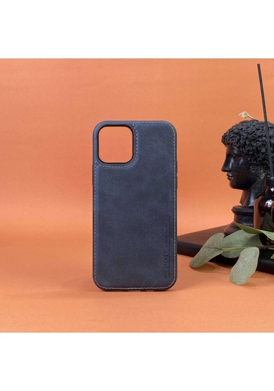 Juno Apple Uyumlu iPhone 11 Hakiki Deri Koruyucu Kılıf Lacivert
