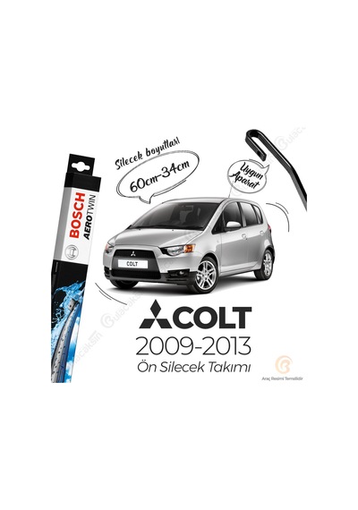 Mitsubishi Colt Muz Silecek Takımı 2009-2013 Bosch Aerotwin N11.5046