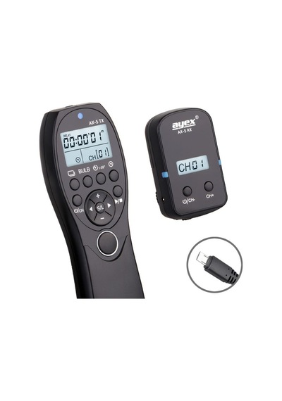 Ayex AX-5 S2 Sony için Dijital Zaman Ayarlı Kablosuz Kumanda