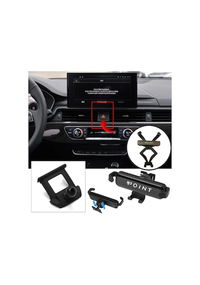 Audi A4 Araca Özel Cep Telefon Tutacağı Robotik Oynar Başlıklı 2017-2021 Arası Profesyonel Ürün