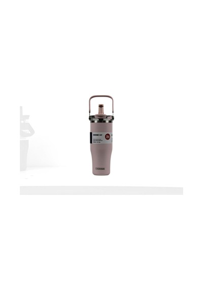 Dodge Db-24584 Çift Kullanım Pipetli/rahat İçim Pembe 1200ml Çelik Matara Diğer
