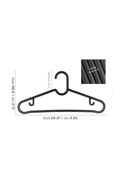 30 Adet Alan Tasarruflu Slim Plastik Elbise Askısı 50cm