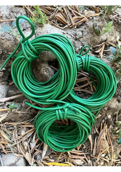 Aymen Çiçekçilik 3 Adet Fidan Bağlama İpi 10 Metre - 3 Mm Toplam 30 Metre Sera İpi Fide Bağ D