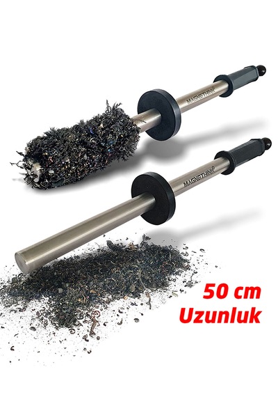 Magnethink Manyetik El Tipi Metal Talaş Toplayıcı Sanayi Tipi Kolay Temizlenebilen Model - 50cm Uzunluk 50 CM