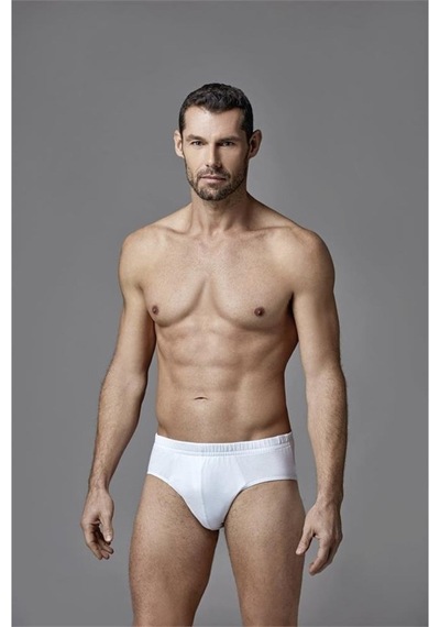 Eros Ers034 Erkek Slip İkili Paket - Beyaz Beyaz
