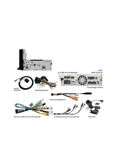 İlx-705d 7 2-dın Multimedya Sistemi, Apple Carplay Wireless, Android Auto, Dab+, Bluetooth, Class-d Amplifikatör, Hi