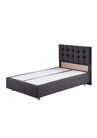 Venedik İkili Set, Venedik Tek Kişilik Baza Başlık Seti - Antrasit 100 x 200