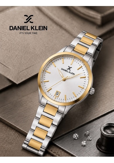 Daniel Klein Premium Seri Çelik Kordon 2 Yıl Garantili 3 Atm Suya Dayanıklı Kadın Kol Saati C10947.2 Gümüş - Sarı