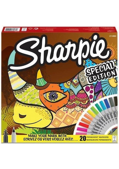 Sharpie Gergedan 20Li Fine Permanent Markör Kalem Seti 2110122