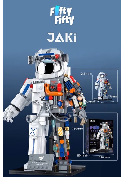 Jaki Space Serisi/astronot -jk9106 +800 Parça Oyuncak Yapım Seti