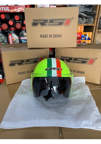 Rs1 Kask Motosiklet Yarım Çenesiz Kask Motosiklet- Kampanyalı L