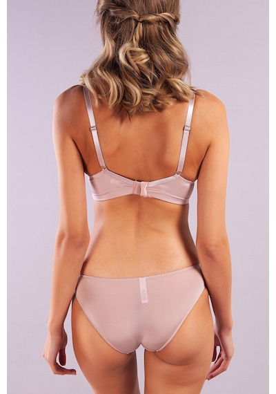 Lenaca Garland Big Size Plunge Bra, Açık Pembe Konforlu Ve Şık Sütyen Çok Renkli
