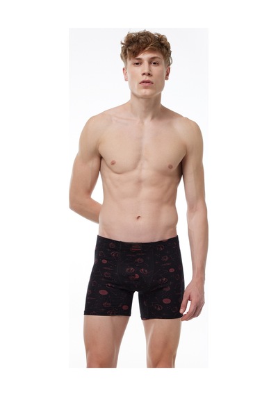 Malabadi Erkek Desenli 4 Lü Premium Collection Modal Uzun Boxer 4m250 Set-2
