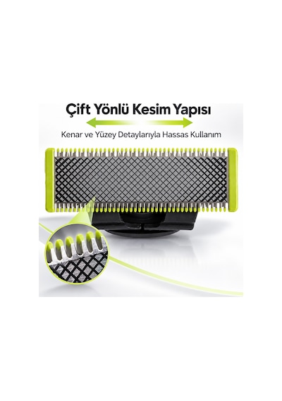 Philips Oneblade Qp1424, Qp2724 Ve Qp2824 Modelleriyle Uyumlu Olarak Hazırlanan 3 Lü Bakım Seti