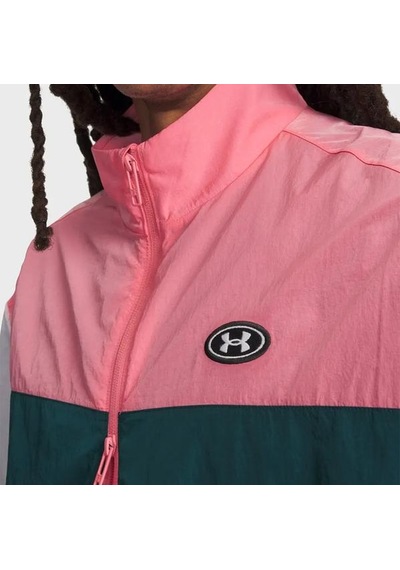 Under Armour Icon Woven Track Erkek Pembe Polo Yaka Tişört