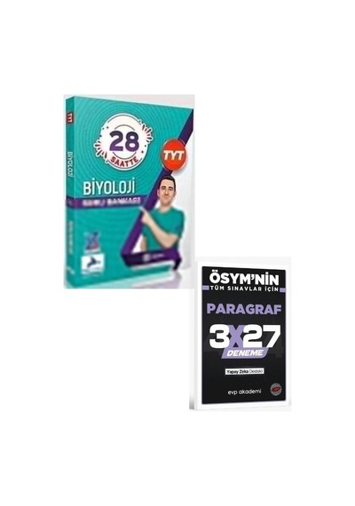 2027 Paraf 2027 Z Takımı Tyt Biyoloji Soru Bankası+ Evp Akademi Paragraf