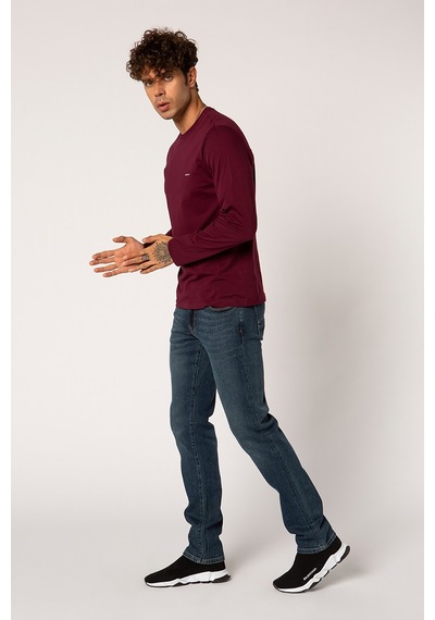 Vigoss Battal Erkek Sweatshırt B44221-03370 - Mürdüm