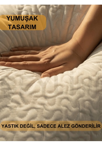 Beylini 2li Yastık Alezi Sıvı Geçirmez Kapitone Fermuarlı Yıkanabilir Antialerjik Yastık Koruyucu 50x70 Cm Beyaz