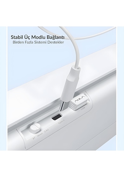 Aula S100 Pro Brown Switch How Swap Rgb Mekanik Klavye Bluetooth Kablolu Kablosuz Bağlantı Buz Mavisi