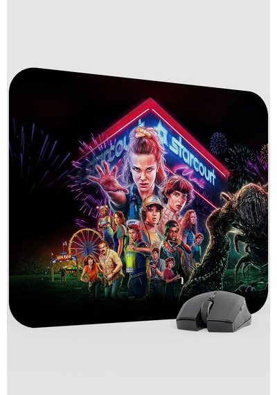 Stranger Things V2 48x40 Xl Gaming Kauçuk Kaymaz Taban Mouse Pad Fare Altlığı