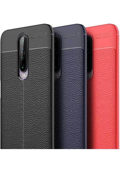 Xiaomi Poco X2 Kılıf Zore Niss Silikon Kapak Kırmızı