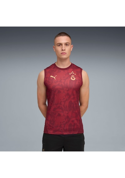 Puma Galatasaray Erkek Sıfır Kollu Antrenman Forması 782886 03 Kırmızı