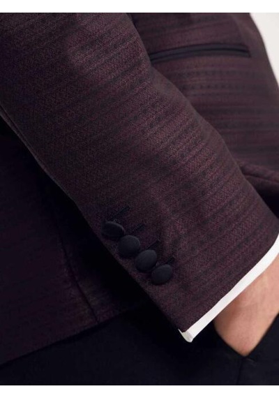 Bisse Erkek Slim Fit Smokin Bordo