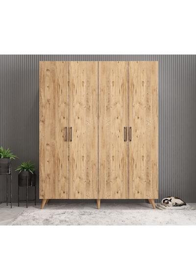 Sedef Portmanto Vestiyer Ayakkabılık Çam 180 Cm