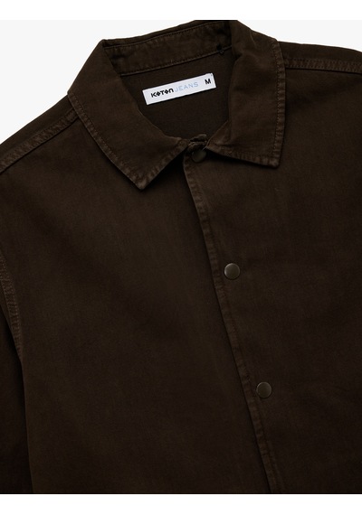 Koton Pamuklu Cepli Bel Detaylı Gömlek Yaka Düğmeli Yıkamalı Oversize Jean Ceket Kahverengi 6wam50002nd Kahve Koton Pamuklu Cepli Bel Detaylı Gömlek Yaka Düğmeli Yıkamalı Oversize Jean Ceket Kahverengi 6wam50002nd Kahve
