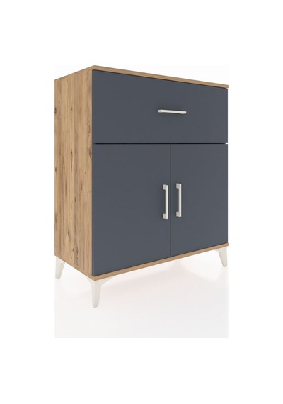 Hyperion Şifonyer Tek Raflı Tek Çekmeceli 2 Kapaklı 88x44x106... Çam