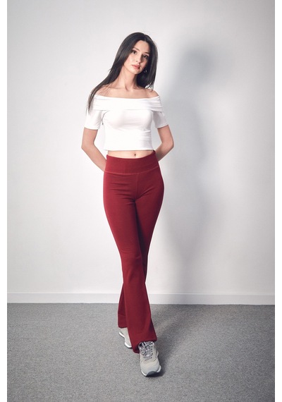 Fullamoda Basic Madonna Yaka Bluz 25ygb650126872-beyaz Beyaz