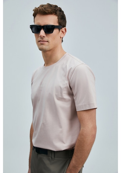 Lufian Valor Modern Grafik T- Shirt Pembe Pembe 111020242100800 Pembe
