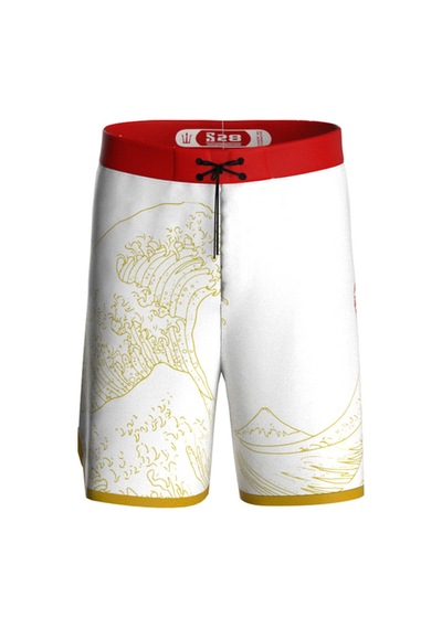 Pose I Down Golden Wave Boardshort Erkek Fizik Ve Deniz Şortu Beyaz