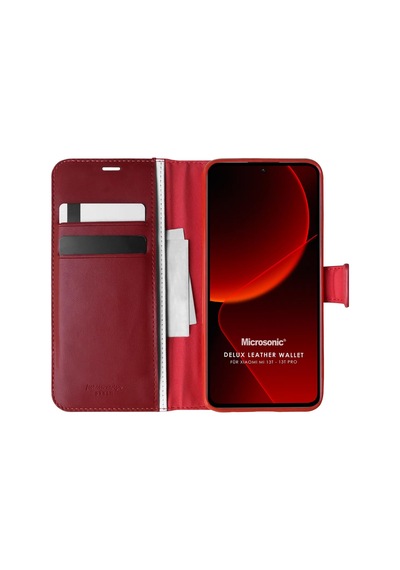 Microsonic Xiaomi Mi 13t Kılıf Delux Leather Wallet