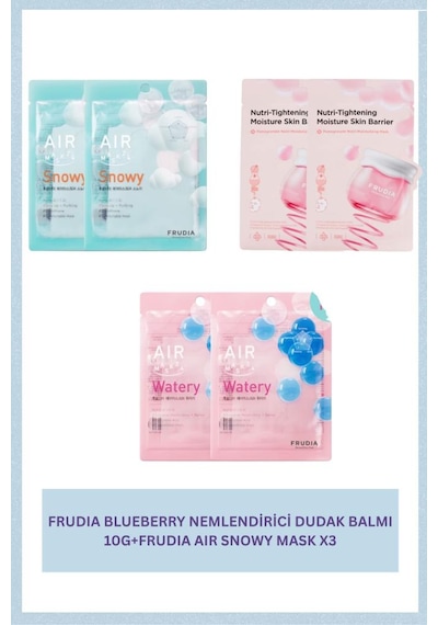 Frudıa Aır Snowy Mask X2+frudıa Aır Watery Mask X2+frudıa Pomegranate Besleyici Maskex2