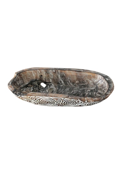 Doğal Ahşap Tabak Meyvelik K02