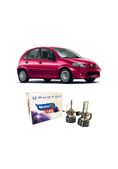 Citroen C3 Kısa Far Ampulü H7 Mono Yeni Seri Beyaz 2002-2009