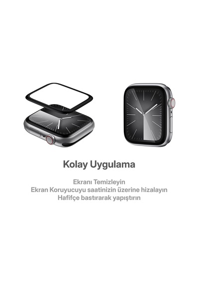 Apple Watch İle Uyumlu Nano-ppf Ekran Koruyucu Tam Kaplayan Tasarım Ve Güçlü Yapışkan 41 Mm Çok Renkli