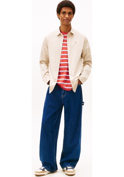 Tommy Hilfiger Tjm Original Stretch Bej Erkek Gömlek-15650