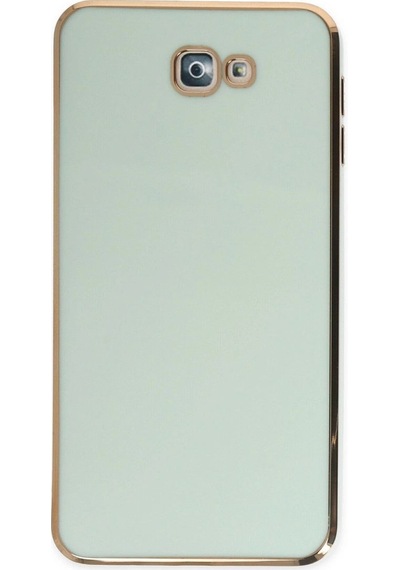 Samsung Galaxy Uyumlu, J7 Prime Kılıf Volet Silikon - Açık Yeşil