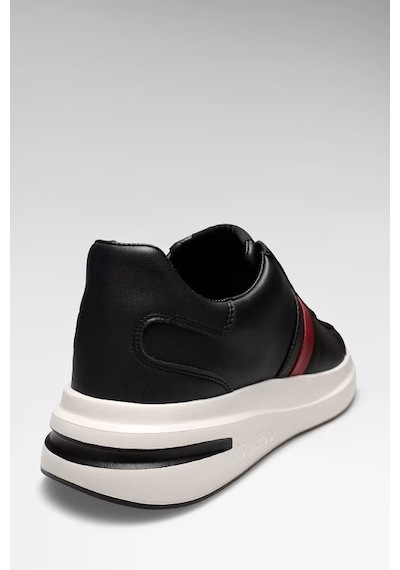 Guess Elba Deri Karışımlı Erkek Sneaker Ayakkabı Fmfeallea12 Siyah