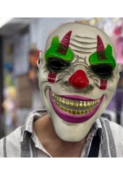 Delirten Gülüş Psikopat Palyaço Temalı Joker Maskesi 5691 "