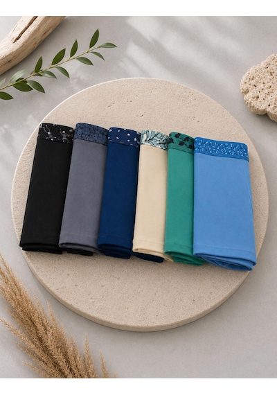 Mutig Tencel Modal Erkek Boxer 6'lı Krem