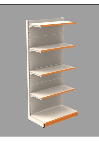 Market Rafı Ekonomik Duvar Ünitesi 40a/30 4 Antrasit Gri-40x60 Cm Beyaz