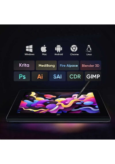 Xp-pen Artist Pro 16 Gen2 Grafik Tablet, 2.5k Ips, 16384 Basınç, %159 Srgb, Standlı Xp Art16pro Gen2