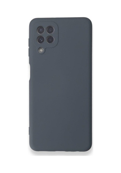 Galaxy A22 Ile Uyumlu Kılıf Lansman Kapak Içi Kadife Doku Kamera Korumalı Silikon Col23830-gri