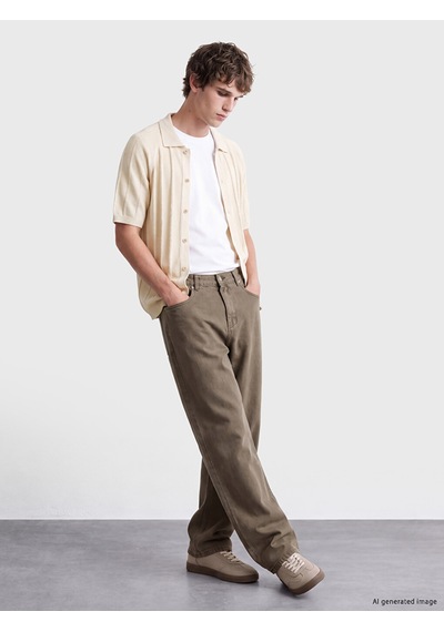 Lcw Vision Beyaz Regular Fit Erkek Triko Gömlek