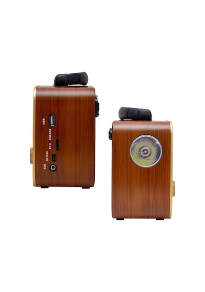 Rt-301 Nostaljik Görünümlü Taşınabilir Hediyelik Fm Radyo Bluetoothlu Mp3 Çalar