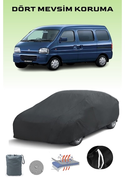 Siyah Suzuki Every Araba Brandası, Oto Örtüsü, Araba Çadırı Siyah