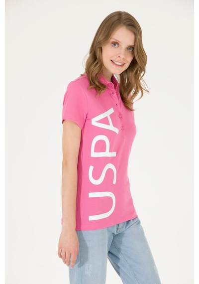 U.s. Polo Assn. Kadın Pembe Tişört 50262939-vr041 Pembe